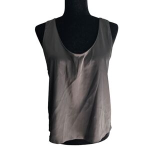 Zara black satin loose fit tank size medium